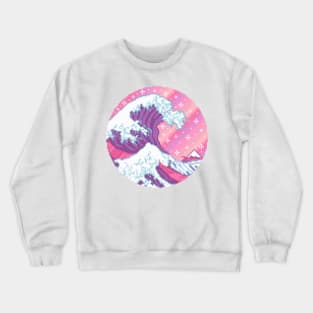 Great Wave Pixel Art Crewneck Sweatshirt